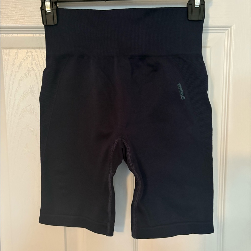 Gymshark Dark Blue High-Rise Shorts